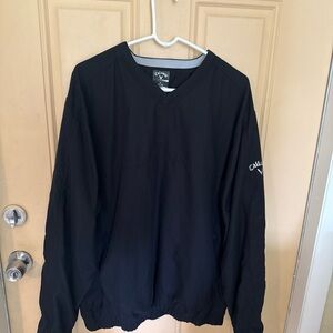 Callaway Black and Gray V-Neck Sweater